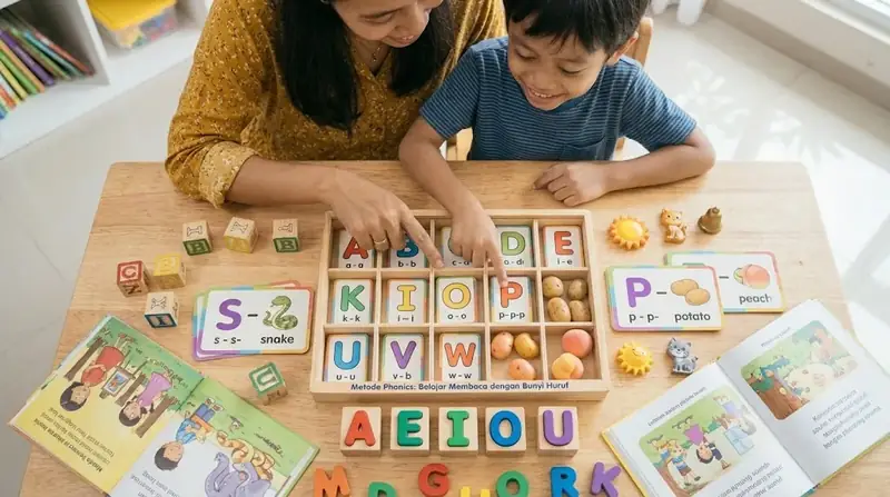 Metode Phonics untuk Anak Belajar Membaca dengan Bunyi Huruf